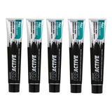Kit 5 Gel Dental Carvao Ativado + Aloe Vera Proactive Hinode