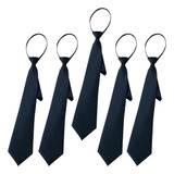 Kit 5 Gravatas Incríveis Com Nó Pronto E Zíper