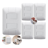 Kit 5 Interruptor Duplo 2 Teclas 6a Simples Tramontina Nf-e