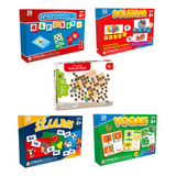 Kit 5 Jogos Alfabetização Escolar Ler E Escrever Palavras
