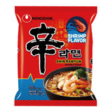 Kit 5 Lamen Shin Ramyun Picante Sabor Camarão Nongshim 120g