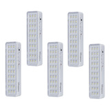 Kit 5 Luminária Lampada Lanterna Luz Emergencia Recarregavel