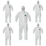 Kit 5 Macacão De Segurança Proteção Química Serviço Epi Ca