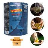 Kit 5 Massa Cola Tudo Subaquática Epóxi Mep 301 1kg Tubolit 
