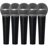 Kit 5 Microfones Dinâmico Mão Csr