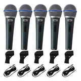 Kit 5 Microfones Profisl Mxt Bt-58