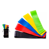 Kit 5 Mini Band Elásticas Latex Treino Exercícios Academia