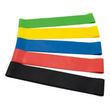 Kit 5 Mini Bands Elástico Funcional Treino Em Casa