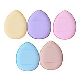 Kit 5 Mini Esponjas De Maquiagem Para Dedo Puff Almofada 
