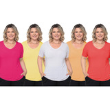 Kit 5 Mini Vestido Feminino Plus Size Conforto