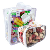 Kit 5 Necessaires Organizadora Infantil Armário 2 Pp + 3 P