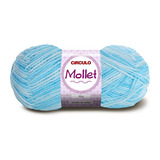 Kit 5 Novelos Fio Lã Mollet 100g Círculo Tricô Várias Cores