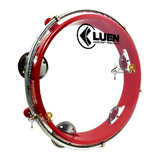 Kit 5 Pandeiro Infantil Luen Junior Aro 8 Abs Pele Cristal
