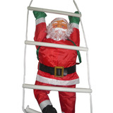 Kit 5 Papai Noel Na Escada Natal Escalador Enfeite Natalino