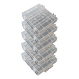 Kit 5 Pç Case Porta Pilhas Baterias Estojo Aa Aaa Robusto