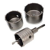 Kit 5 Pçs Serra Copo Concreto 30,50 E 105mm C/suporte 110mm