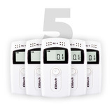 Kit 5 Peças Datalogger Temperatura E Umidade Sensor Externo
