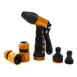 Kit 5 Peças Esguicho Mangueira Conector Macho 2 Engate Ladh Cor Preto