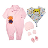 Kit 5 Peças Roupa Para Bebê Barato Menina Menino Enxoval