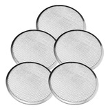 Kit 5 Peças Tela Para Pizza Redonda 35 Cm Alumínio