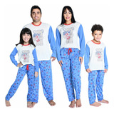 Kit 5 Pijamas Familia Adultos Manga