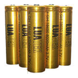Kit 5 Pilha Bateria 18650 6800mah 3.7v Recarregável Gold Top