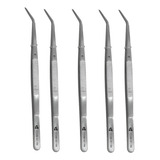 Kit 5 Pinça Clínica P/ Algodão Aço Inox - Cooperflex