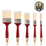 Kit 5 Pincel De Pintura P/ Parede Trincha Multiuso - Tinta