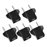 Kit 5 Plug Adaptadores Tomada Pino Us Para Br 10a Bivolt 110/220v