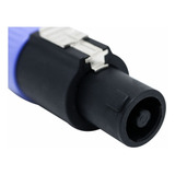 Kit 5 Plug Conector Speakon Macho 4 Polos Sa2x Tipo Neutrik