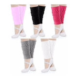Kit 5 Polainas Infantis Coloridas Para Ballet Herofitness