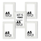 Kit 5 Porta Retrato Molduras Para Fotos 15x21 A5 Suporte