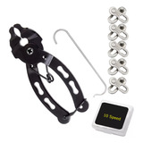 Kit 5 Power Link 9v 10v 11v 12v Emenda Corrente + Alicate
