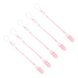 Kit 5 Prendedor De Chupeta Bebê Modelo Mola Bico Universal