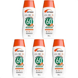 Kit 5 Protetor Solar Corporal Repelente Toque Seco Fps 60
