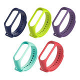 Kit 5 Pulseira Colorida Mi Band