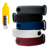 Kit 5 Pulseiras De Silicone Para Mi Band 3 E 4 + 1 Película