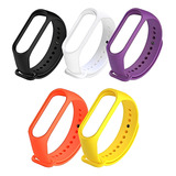 Kit 5 Pulseiras Extra Nsmart Compatíveis Com Mi Band 3 / 4