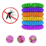 Kit 5 Pulseiras Repelente Citronela Infantil Parque Praia