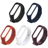 Kit 5 Pulseiras Silicone Colorida Para Xiaomi Mi Band 3 E 4