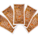 Kit 5 Ração Alimento Natural Picadinho De Frango Com Cúrcuma