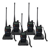 Kit 5 Radio Comunicador Dual Band