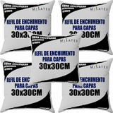Kit 5 Refil De Enchimento Almofada Travesseiro 30x30 
