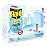 Kit 5 Repelente Raid Elétrico Liq. Ap + Refil Ñ Deixa Cheiro