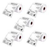 Kit 5 Rolos De Etiquetas Térmicas Para Impressora E-commerce