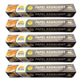 Kit 5 Rolos Papel Manteiga Assalight Premium Wyda 30cm X 3m