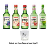 Kit 5 Sabores Soju Coreano Chum-churum