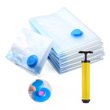 Kit 5 Saco À Vácuo 50x60 Cm Organizador De Roupa Com Bomba