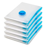 Kit 5 Sacos À Vácuo Guardar Roupa Organizador 50x60 Cm Clink