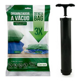 Kit 5 Sacos A Vácuo Mala Viagem Roupa Protege 40x60cm+bomba